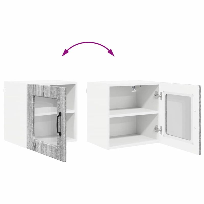 Casa si Gradina - Mobilier - Comode si corpuri - Corpuri bucatarie - Dulap suspendat de bucatarie cu raft Gri Sonoma 40 x 31 x 40 cm - Infinity.ro