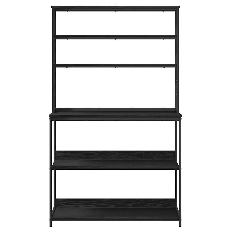 Casa si Gradina - Mobilier - Biblioteci si rafturi - Biblioteci - Raft de bucatarie Stejar Negru 100 x 40 x 168 cm Lemn compozit - Infinity.ro