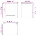 Casa si Gradina - Mobilier - Comode si corpuri - Corpuri bucatarie - Dulap suspendat de bucatarie cu raft Gri Sonoma 40 x 31 x 40 cm - Infinity.ro