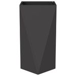 Casa si Gradina - Gradinarit si plante - Plante si ghivece - Ghivece si suporturi - Jardiniera Negru 40 x 40 x 75 cm Otel - Infinity.ro