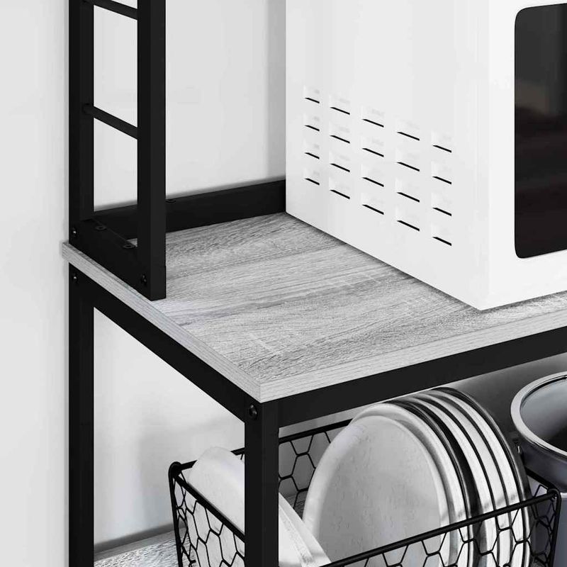 Casa si Gradina - Mobilier - Biblioteci si rafturi - Biblioteci - Raft de bucatarie Gri Sonoma 100 x 40 x 168 cm Lemn compozit - Infinity.ro