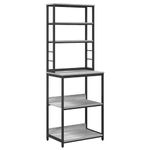 Casa si Gradina - Mobilier - Biblioteci si rafturi - Biblioteci - Raft de bucatarie Gri Sonoma 60 x 40 x 168 cm Lemn compozit - Infinity.ro