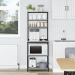 Casa si Gradina - Mobilier - Biblioteci si rafturi - Biblioteci - Raft de bucatarie Gri Sonoma 60 x 40 x 168 cm Lemn compozit - Infinity.ro