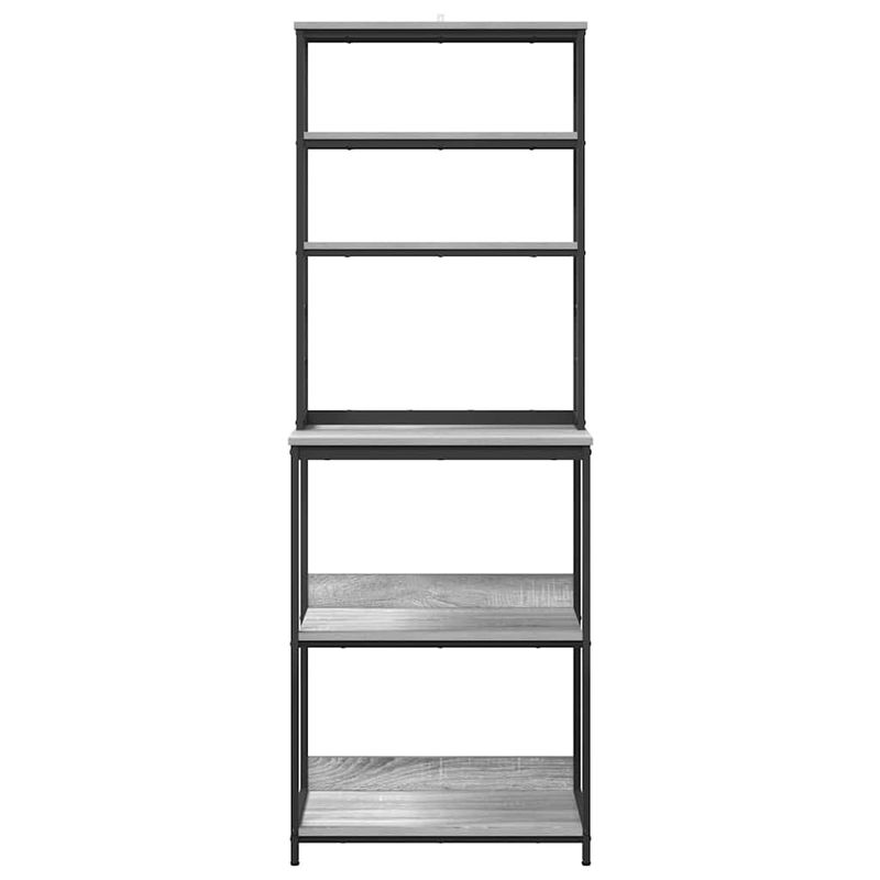 Casa si Gradina - Mobilier - Biblioteci si rafturi - Biblioteci - Raft de bucatarie Gri Sonoma 60 x 40 x 168 cm Lemn compozit - Infinity.ro