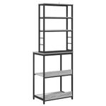 Casa si Gradina - Mobilier - Biblioteci si rafturi - Biblioteci - Raft de bucatarie Gri Sonoma 60 x 40 x 168 cm Lemn compozit - Infinity.ro