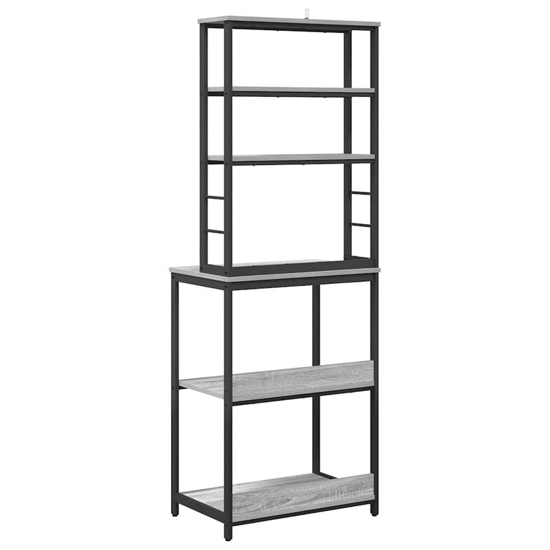 Casa si Gradina - Mobilier - Biblioteci si rafturi - Biblioteci - Raft de bucatarie Gri Sonoma 60 x 40 x 168 cm Lemn compozit - Infinity.ro