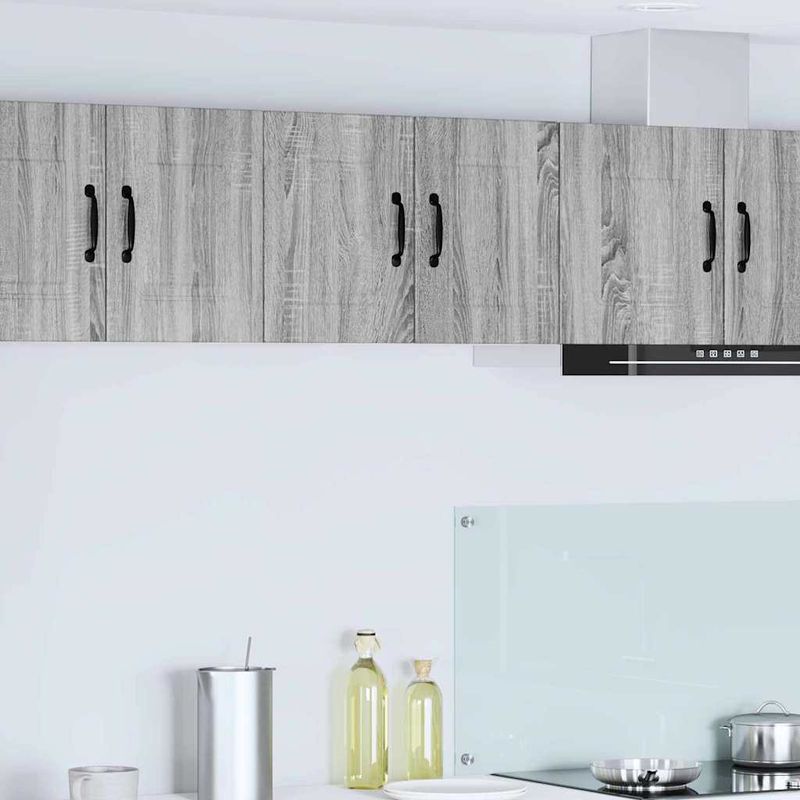 Casa si Gradina - Mobilier - Comode si corpuri - Corpuri bucatarie - Dulap suspendat de bucatarie cu raft Gri Sonoma 30 x 31 x 40 cm - Infinity.ro