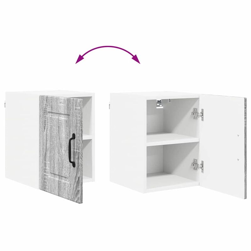 Casa si Gradina - Mobilier - Comode si corpuri - Corpuri bucatarie - Dulap suspendat de bucatarie cu raft Gri Sonoma 30 x 31 x 40 cm - Infinity.ro