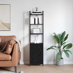 Casa si Gradina - Mobilier - Biblioteci si rafturi - Biblioteci - Dulap pentru carti Stejar Negru 40 x 24 x 161 cm Lemn compozit - Infinity.ro