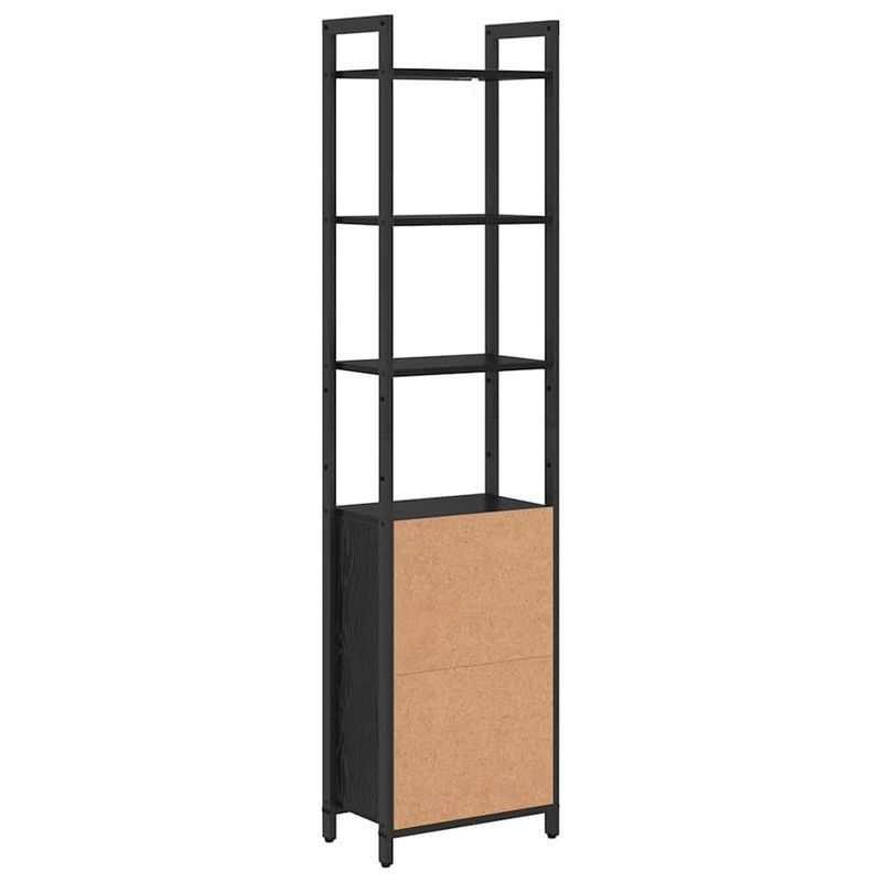 Casa si Gradina - Mobilier - Biblioteci si rafturi - Biblioteci - Dulap pentru carti Stejar Negru 40 x 24 x 161 cm Lemn compozit - Infinity.ro