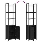 Casa si Gradina - Mobilier - Biblioteci si rafturi - Biblioteci - Dulap pentru carti Stejar Negru 40 x 24 x 161 cm Lemn compozit - Infinity.ro