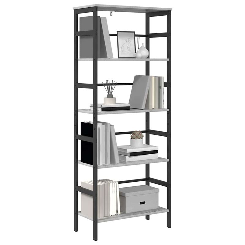 Casa si Gradina - Mobilier - Biblioteci si rafturi - Biblioteci - Raft pentru carti Gri Sonoma 60 x 29,5 x 149 cm Lemn compozit - Infinity.ro