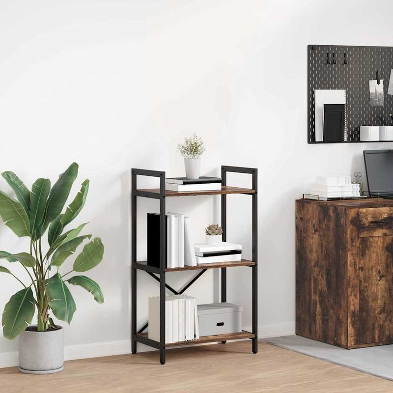 Casa si Gradina - Mobilier - Biblioteci si rafturi - Biblioteci - Raft pentru carti Stejar fumuriu 56 x 34 x 96 cm Lemn compozit - Infinity.ro