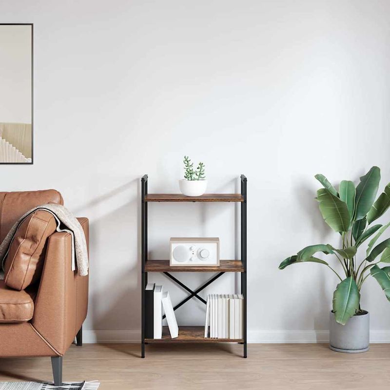 Casa si Gradina - Mobilier - Biblioteci si rafturi - Biblioteci - Raft pentru carti Stejar fumuriu 56 x 34 x 96 cm Lemn compozit - Infinity.ro