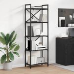 Casa si Gradina - Mobilier - Biblioteci si rafturi - Biblioteci - Raft pentru carti Stejar Negru 56 x 34 x 171 cm Lemn compozit - Infinity.ro