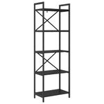 Casa si Gradina - Mobilier - Biblioteci si rafturi - Biblioteci - Raft pentru carti Stejar Negru 56 x 34 x 171 cm Lemn compozit - Infinity.ro