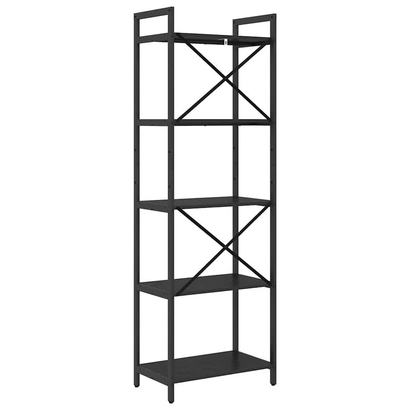 Casa si Gradina - Mobilier - Biblioteci si rafturi - Biblioteci - Raft pentru carti Stejar Negru 56 x 34 x 171 cm Lemn compozit - Infinity.ro