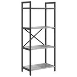 Casa si Gradina - Mobilier - Biblioteci si rafturi - Biblioteci - Raft pentru carti Gri Sonoma 56 x 34 x 133,5 cm Lemn compozit - Infinity.ro
