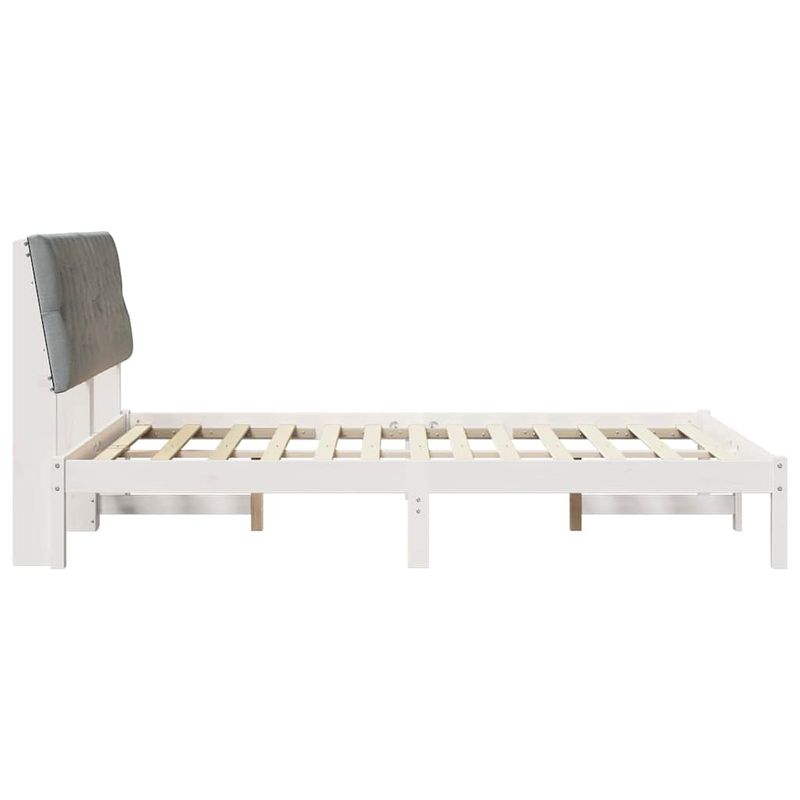 Casa si Gradina - Mobilier - Paturi si accesorii - Paturi - Cadru de pat Gri deschis 140 x 200 cm Lemn de pin masiv - Infinity.ro