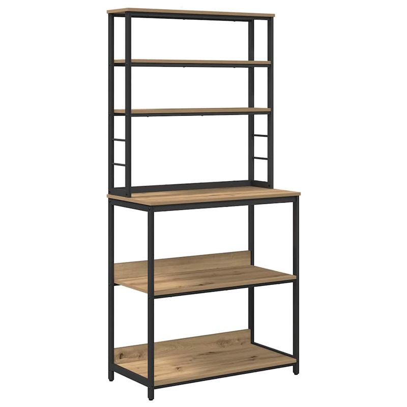 Casa si Gradina - Mobilier - Biblioteci si rafturi - Biblioteci - Raft de bucatarie Stejar Artizanal 80 x 40 x 168 cm - Infinity.ro