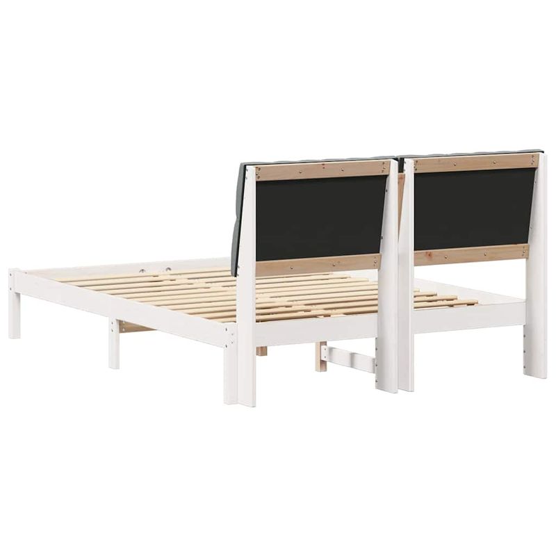 Casa si Gradina - Mobilier - Paturi si accesorii - Paturi - Cadru de pat Gri deschis 140 x 200 cm Lemn de pin masiv - Infinity.ro