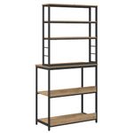 Casa si Gradina - Mobilier - Biblioteci si rafturi - Biblioteci - Raft de bucatarie Stejar Artizanal 80 x 40 x 168 cm - Infinity.ro