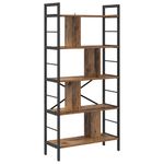 Casa si Gradina - Mobilier - Biblioteci si rafturi - Biblioteci - Raft pentru carti Lemn Vechi 75 x 30 x 156 cm Lemn compozit - Infinity.ro