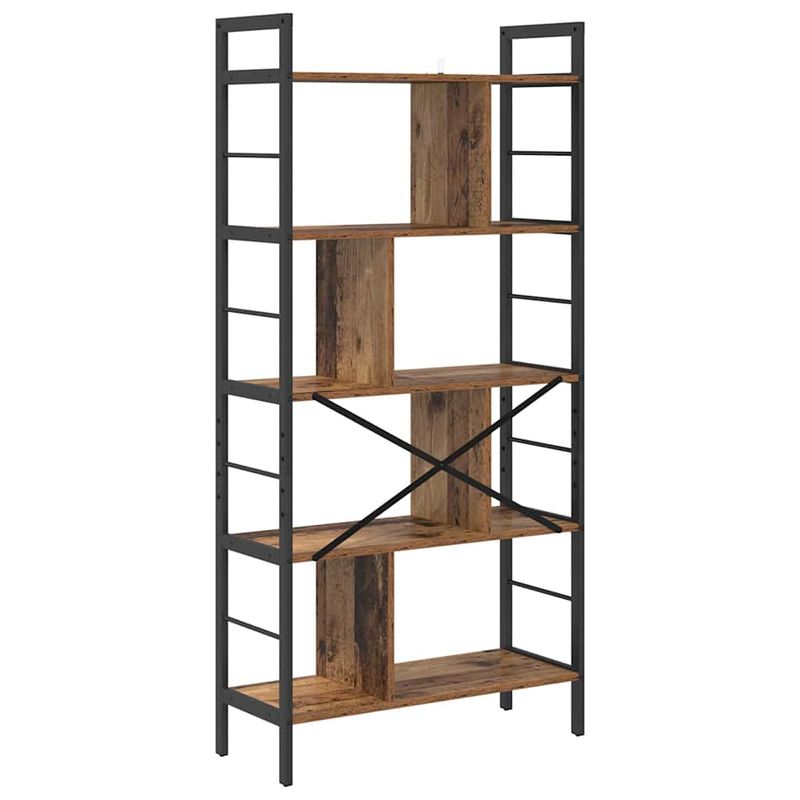 Casa si Gradina - Mobilier - Biblioteci si rafturi - Biblioteci - Raft pentru carti Lemn Vechi 75 x 30 x 156 cm Lemn compozit - Infinity.ro