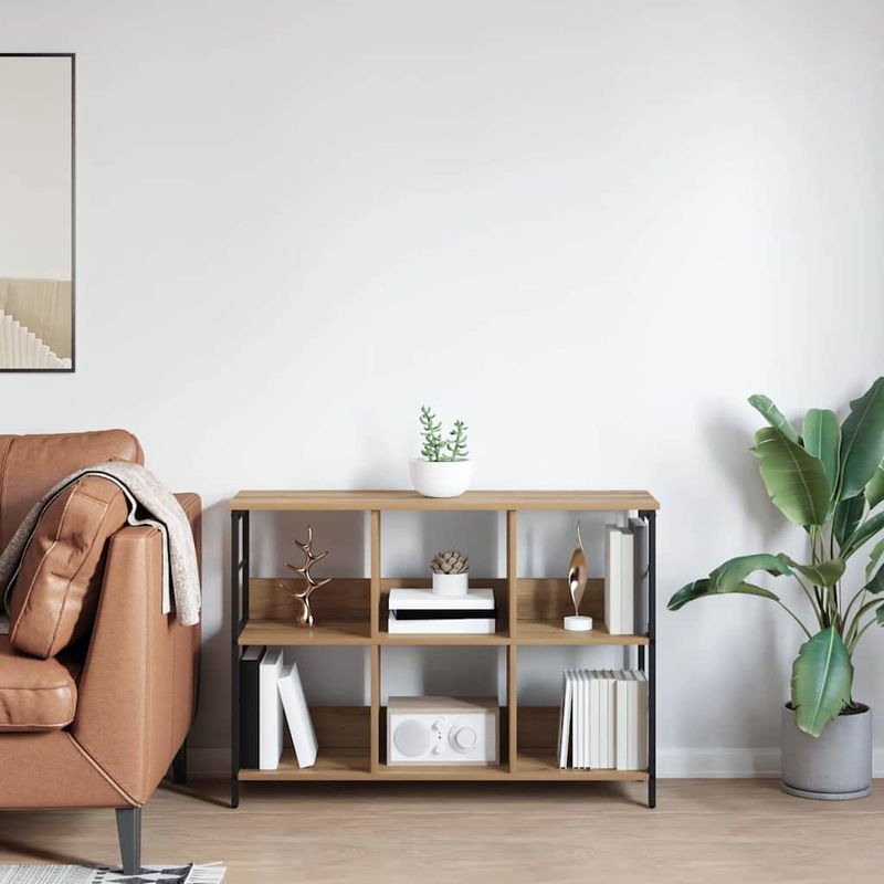 Casa si Gradina - Mobilier - Biblioteci si rafturi - Biblioteci - Raft pentru carti Stejar Artizanal 102 x 32 x 72,5 cm - Infinity.ro