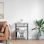 Casa si Gradina - Mobilier - Biblioteci si rafturi - Biblioteci - Raft pentru carti Gri Sonoma 60 x 29,5 x 81 cm Lemn compozit - Infinity.ro