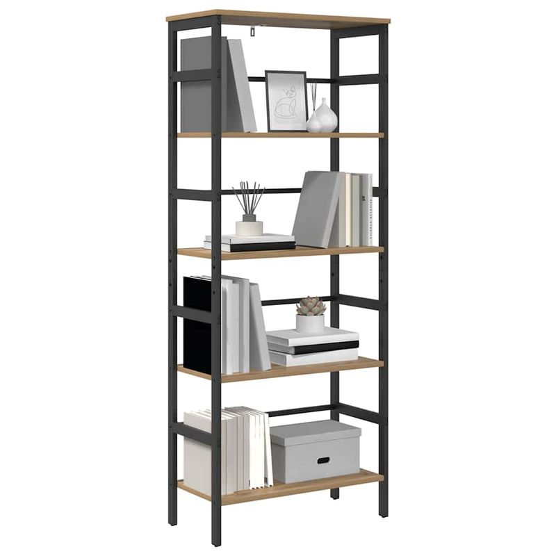 Casa si Gradina - Mobilier - Biblioteci si rafturi - Biblioteci - Raft pentru carti Stejar Artizanal 60 x 29,5 x 149 cm - Infinity.ro
