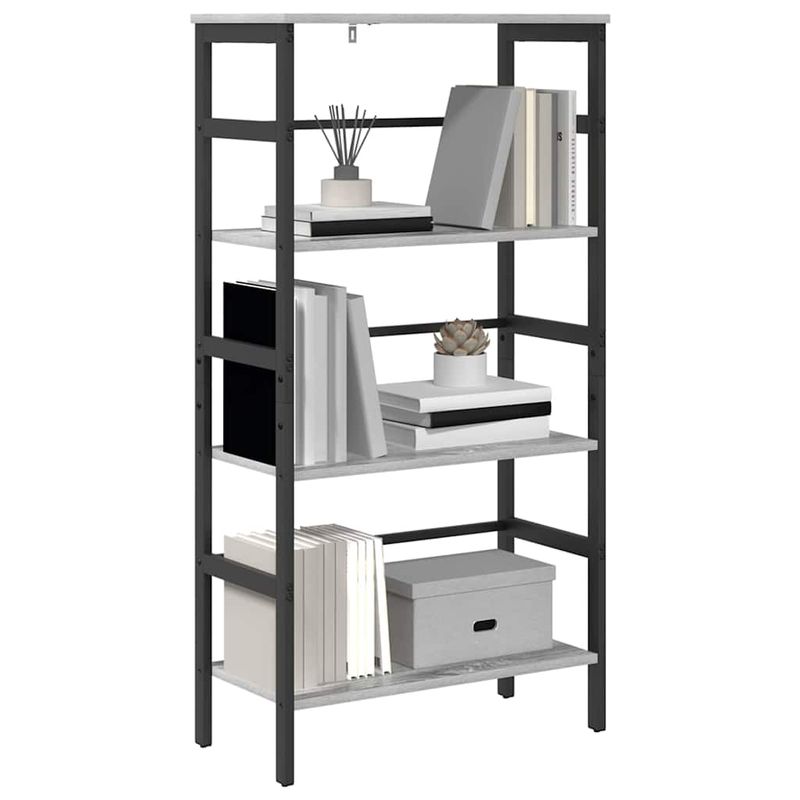 Casa si Gradina - Mobilier - Biblioteci si rafturi - Biblioteci - Raft pentru carti Gri Sonoma 60 x 29,5 x 115 cm Lemn compozit - Infinity.ro