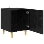 Casa si Gradina - Mobilier - Comode si corpuri - Noptiere - Noptiera Stejar Negru 40 x 40 x 50 cm Lemn compozit - Infinity.ro