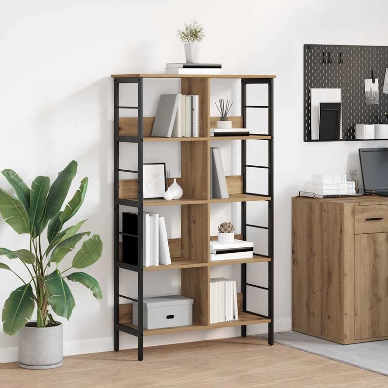 Casa si Gradina - Mobilier - Biblioteci si rafturi - Biblioteci - Raft pentru carti Stejar Artizanal 82 x 32 x 144,5 cm - Infinity.ro