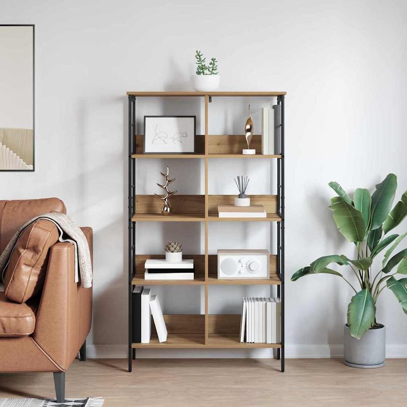 Casa si Gradina - Mobilier - Biblioteci si rafturi - Biblioteci - Raft pentru carti Stejar Artizanal 82 x 32 x 144,5 cm - Infinity.ro