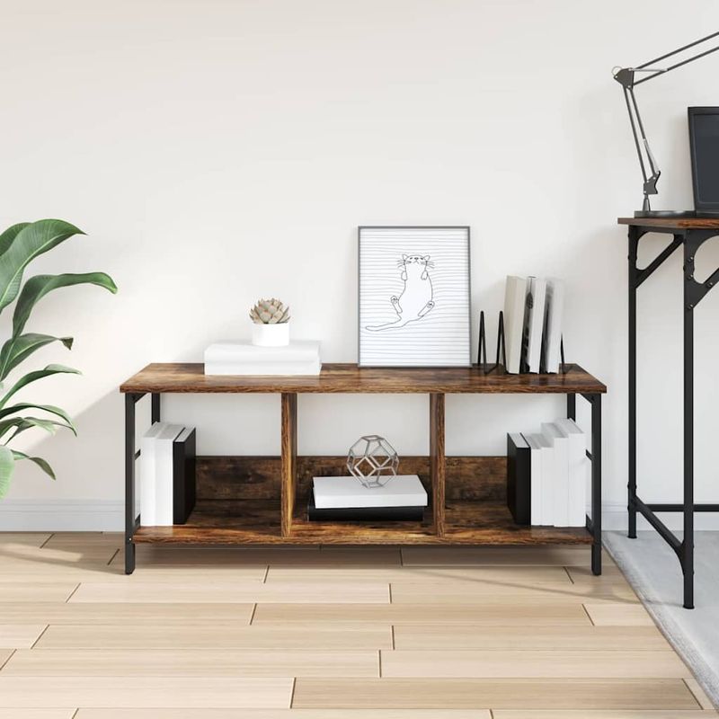 Casa si Gradina - Mobilier - Biblioteci si rafturi - Biblioteci - Raft pentru carti Stejar fumuriu 102 x 32 x 40,5 cm - Infinity.ro