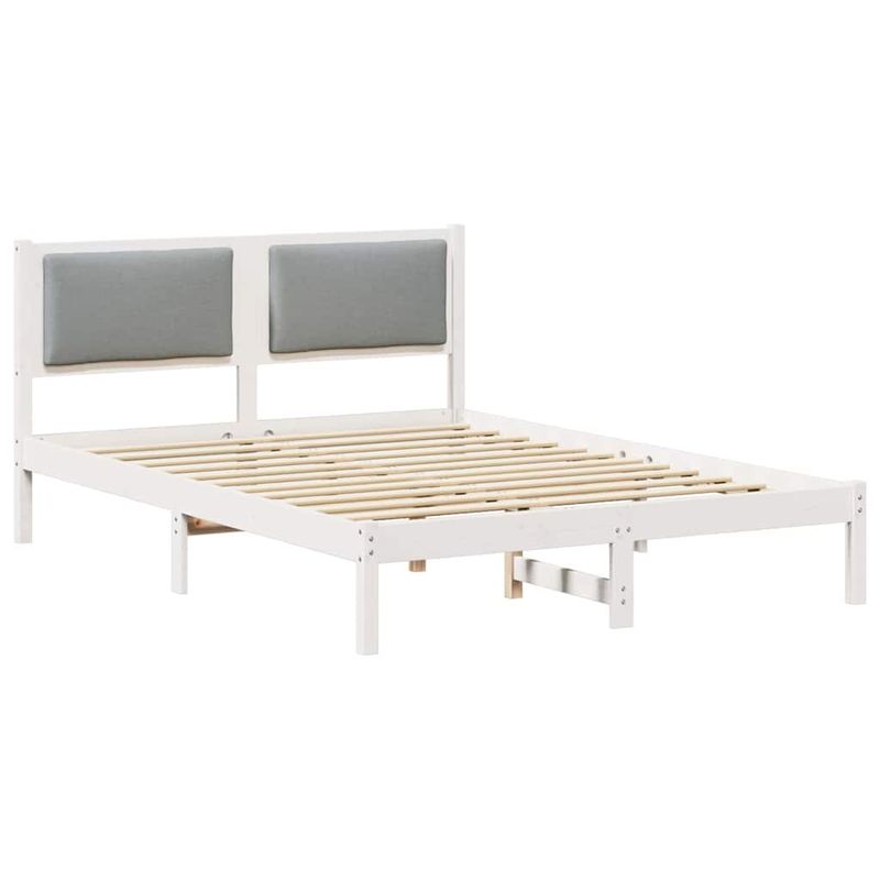 Casa si Gradina - Mobilier - Paturi si accesorii - Paturi - Cadru de pat Gri deschis 160 x 200 cm Lemn de pin masiv - Infinity.ro