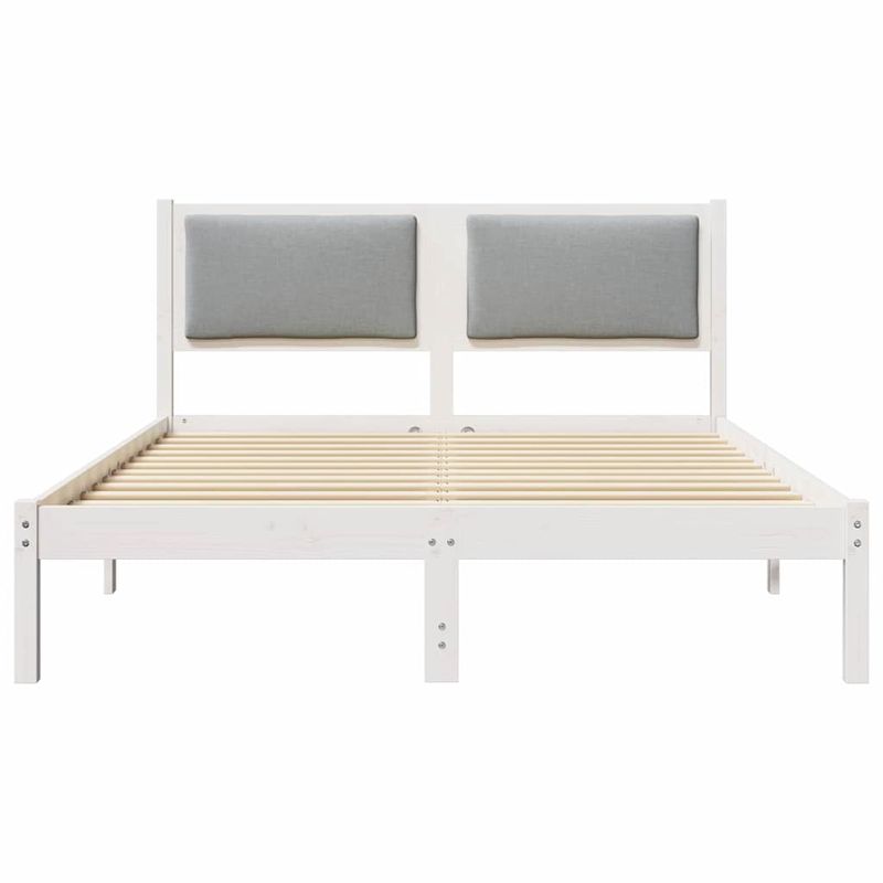 Casa si Gradina - Mobilier - Paturi si accesorii - Paturi - Cadru de pat Gri deschis 150 x 200 cm Lemn de pin masiv - Infinity.ro