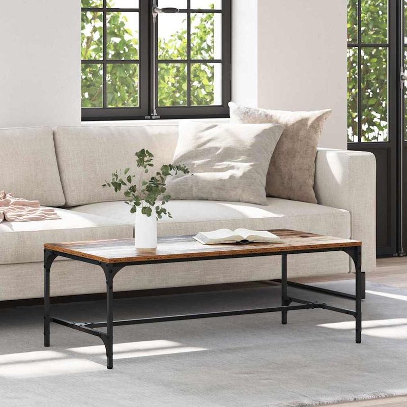 Casa si Gradina - Mobilier - Mese si birouri - Masute de cafea - Masa de cafea Lemn Vechi 100 x 50 x 35 cm Lemn compozit - Infinity.ro