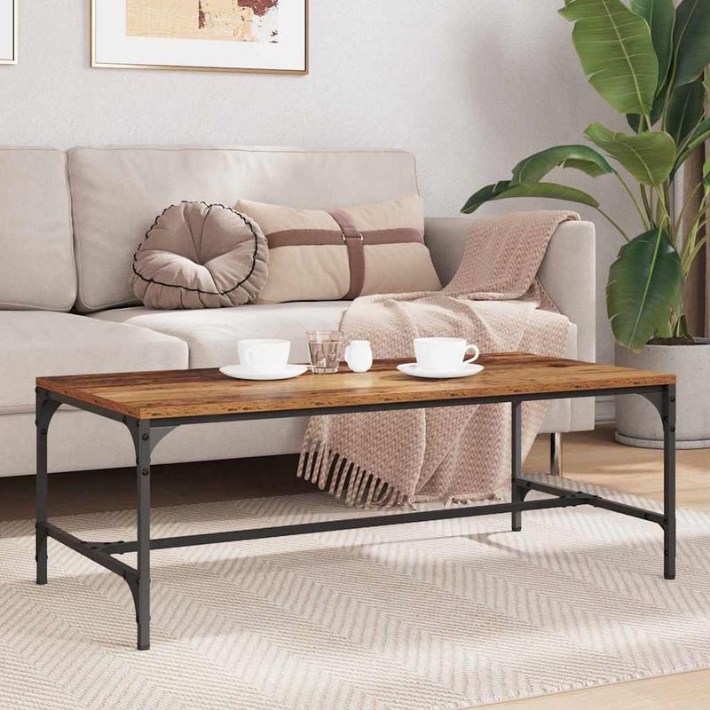 Casa si Gradina - Mobilier - Mese si birouri - Masute de cafea - Masa de cafea Lemn Vechi 100 x 50 x 35 cm Lemn compozit - Infinity.ro