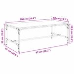 Casa si Gradina - Mobilier - Mese si birouri - Masute de cafea - Masa de cafea Lemn Vechi 100 x 50 x 35 cm Lemn compozit - Infinity.ro
