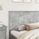 Casa si Gradina - Mobilier - Paturi si accesorii - Accesorii paturi - Tablie de pat cu nasturi gri inchis 140 cm textil - Infinity.ro