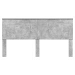 Casa si Gradina - Mobilier - Paturi si accesorii - Accesorii paturi - Tablie de pat cu nasturi gri inchis 140 cm textil - Infinity.ro