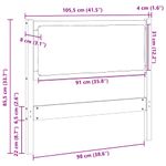 Casa si Gradina - Mobilier - Paturi si accesorii - Accesorii paturi - Tablie de pat Stejar Sonoma 180 cm Lemn compozit - Infinity.ro