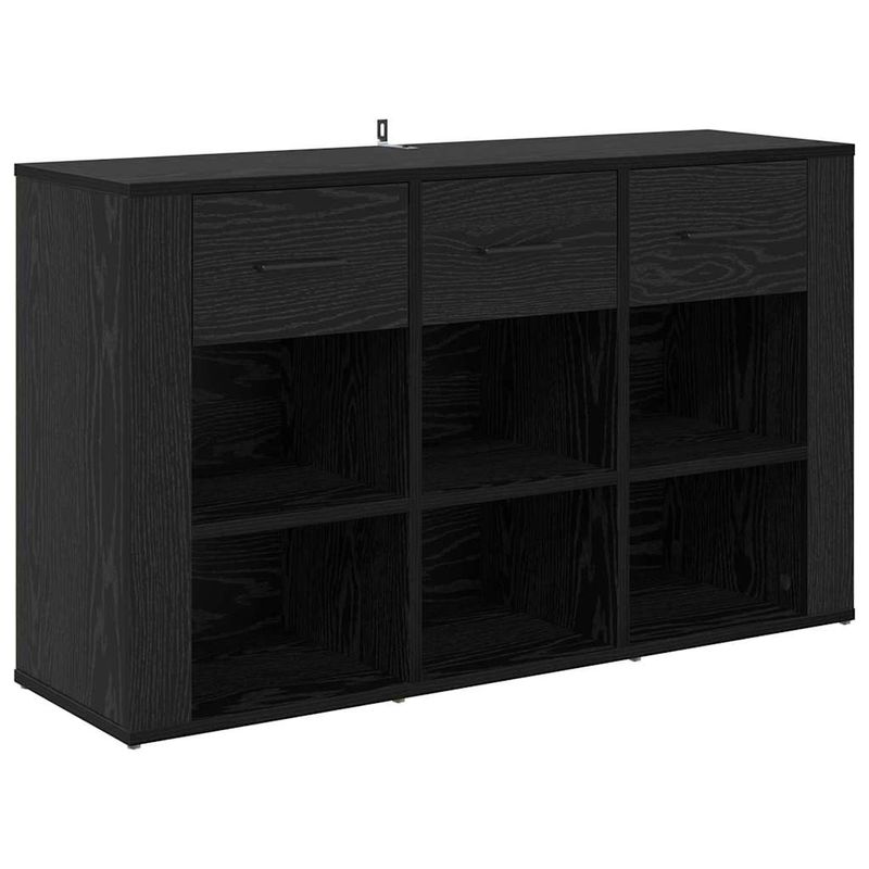 Casa si Gradina - Mobilier - Comode si corpuri - Comode - Bufet cu sertar Stejar Negru 100 x 30 x 59,5 cm Lemn compozit - Infinity.ro