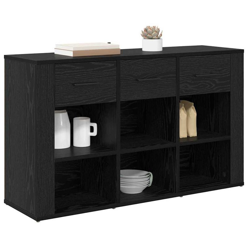 Casa si Gradina - Mobilier - Comode si corpuri - Comode - Bufet cu sertar Stejar Negru 100 x 30 x 59,5 cm Lemn compozit - Infinity.ro