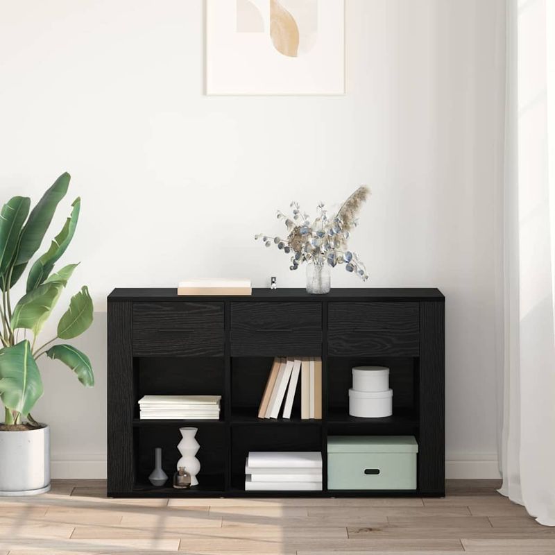 Casa si Gradina - Mobilier - Comode si corpuri - Comode - Bufet cu sertar Stejar Negru 100 x 30 x 59,5 cm Lemn compozit - Infinity.ro