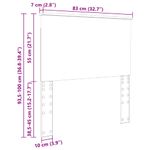 Casa si Gradina - Mobilier - Paturi si accesorii - Accesorii paturi - Tablie de pat cu aripioare gri deschis 183x23x78/88 cm catifea - Infinity.ro