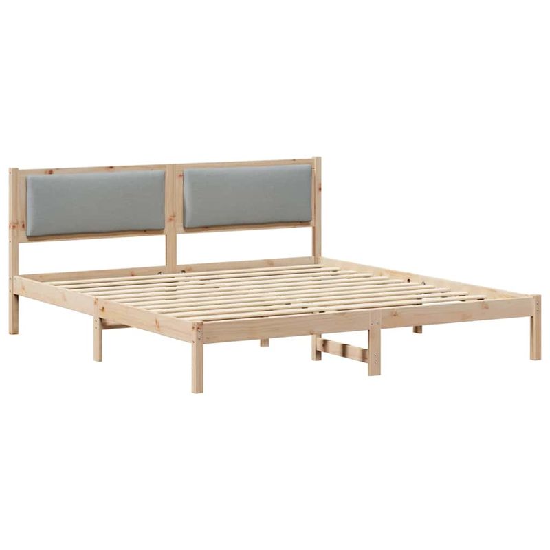 Casa si Gradina - Mobilier - Paturi si accesorii - Paturi - Cadru de pat Gri deschis 180 x 200 cm Lemn de pin masiv - Infinity.ro