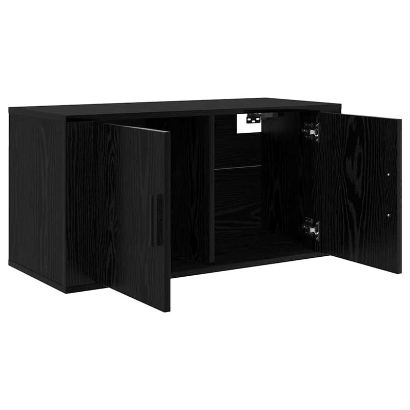 Casa si Gradina - Mobilier - Comode si corpuri - Comode - Dulap TV montat pe perete Stejar negru 80 x 34.5 x 40 cm - Infinity.ro